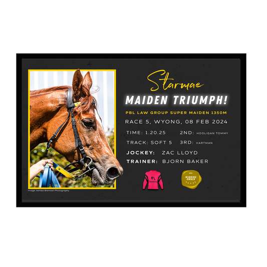 Starmae Maiden Win Triumph Frame