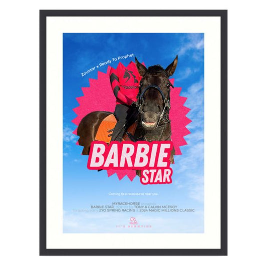 Barbie Star It's Showtime Framed Poster