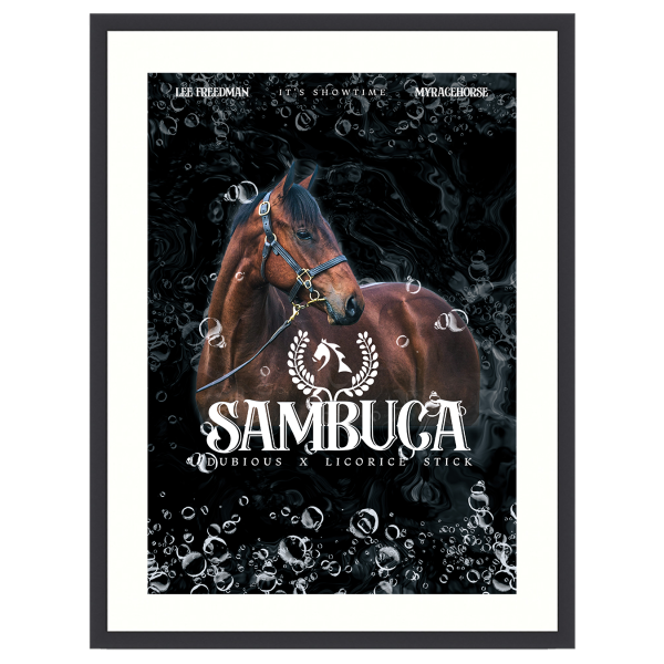 Sambuca It's Showtime Framed Poster