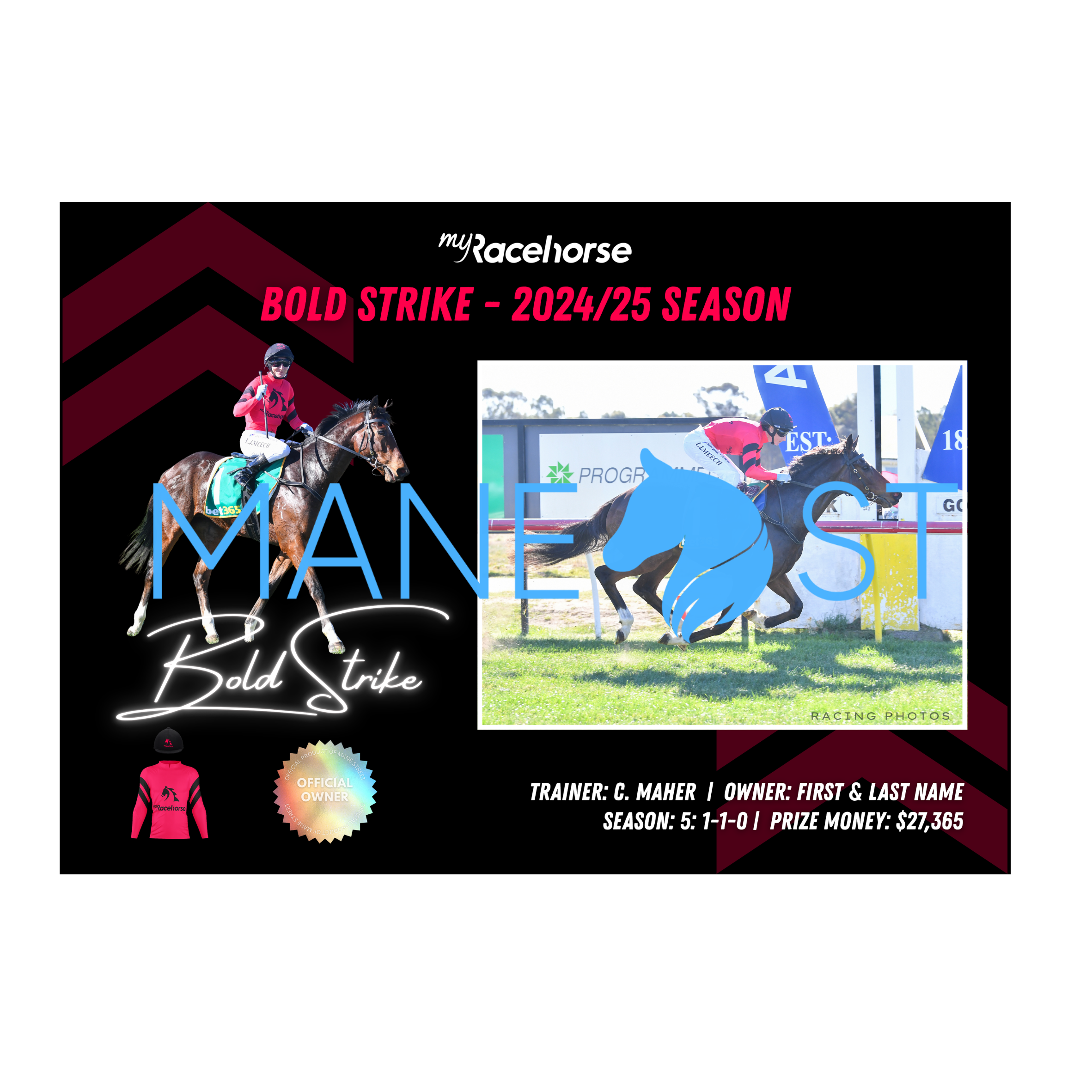 Bold Strike - 2024/25 Season Print
