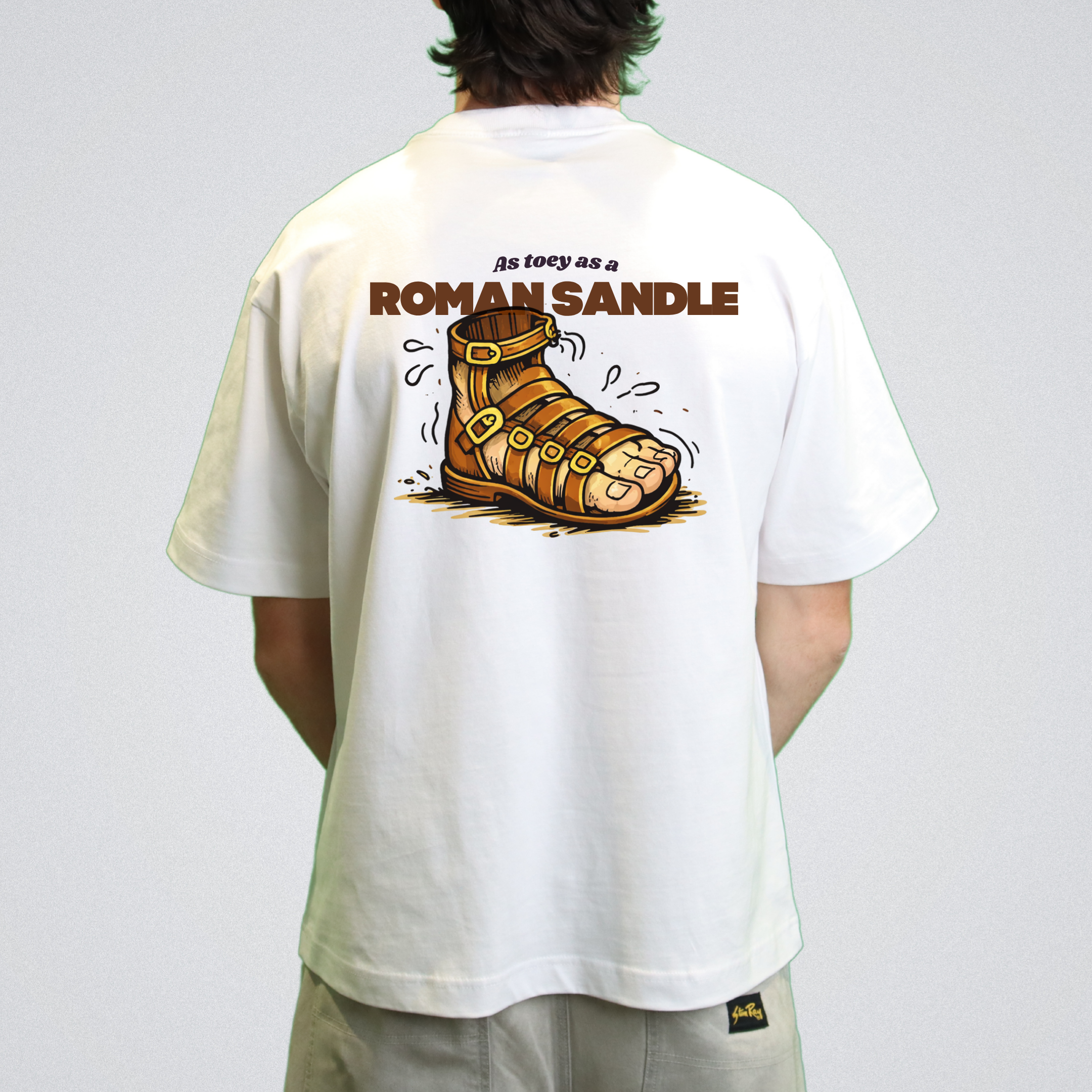 Toey as a Roman Sandal Tee