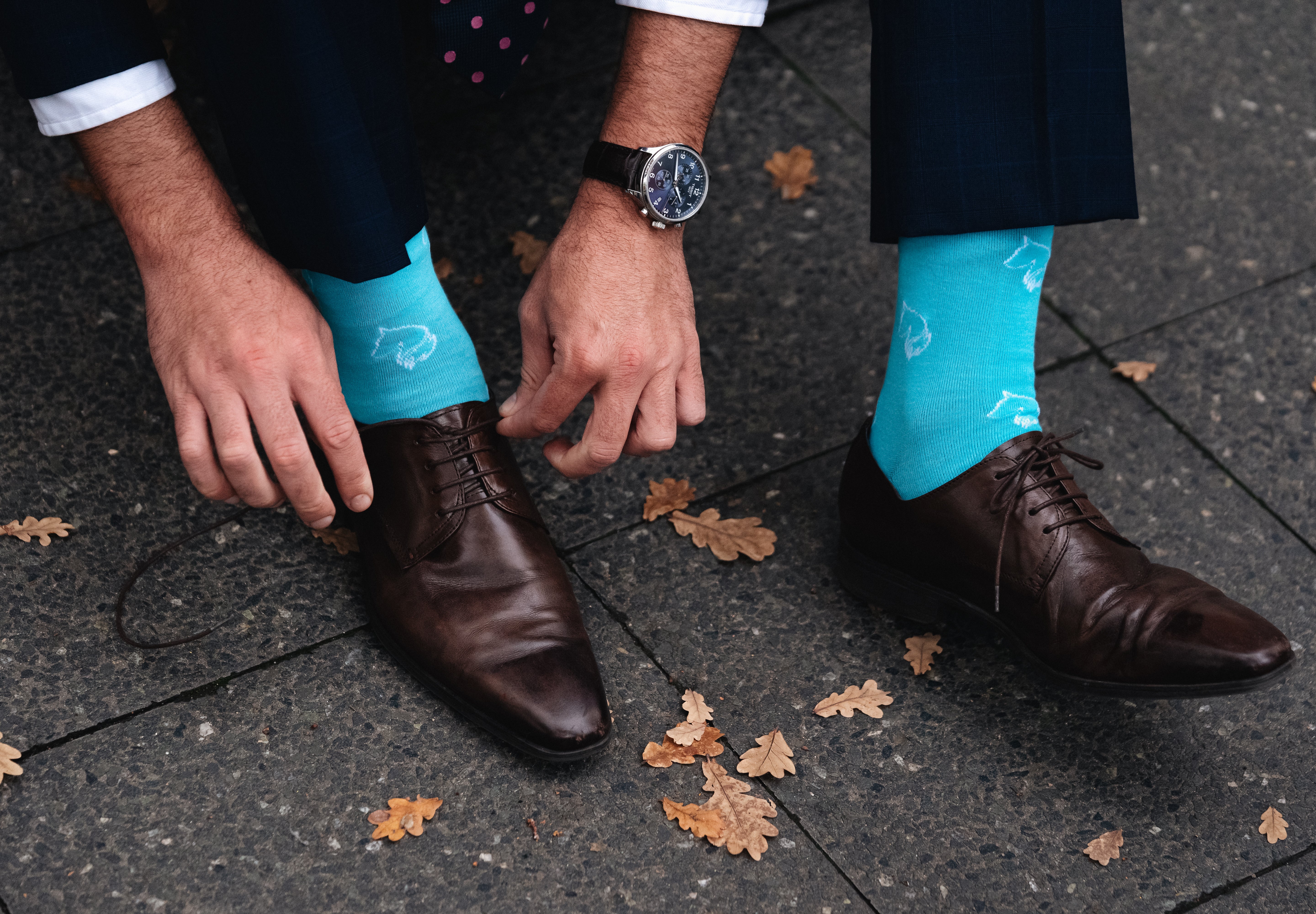 Mane St Blue Socks