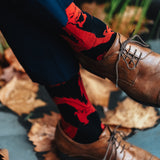 Vermillion Dragon - Bamboo Cotton Socks