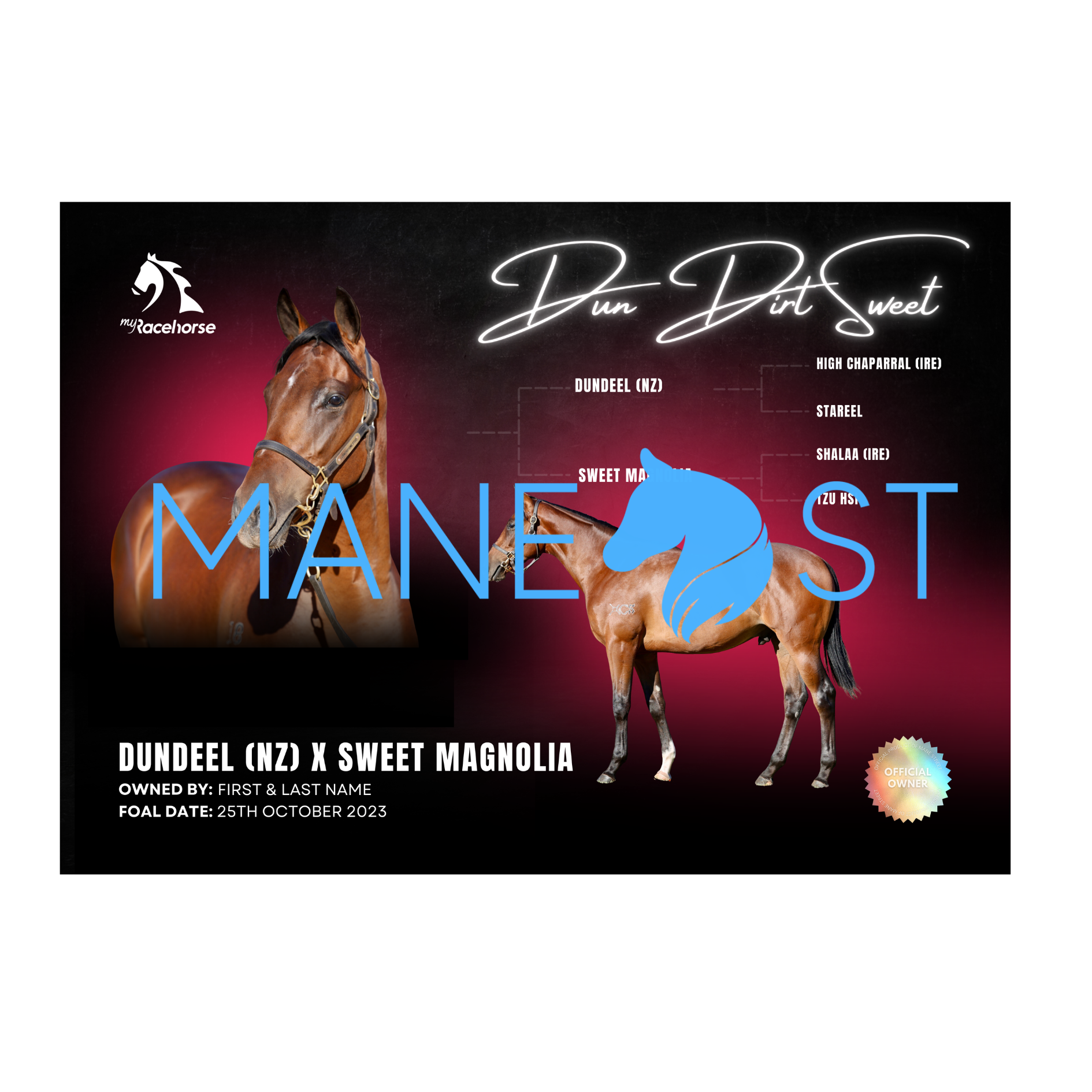 Dun Dirt Sweet Pedigree Print