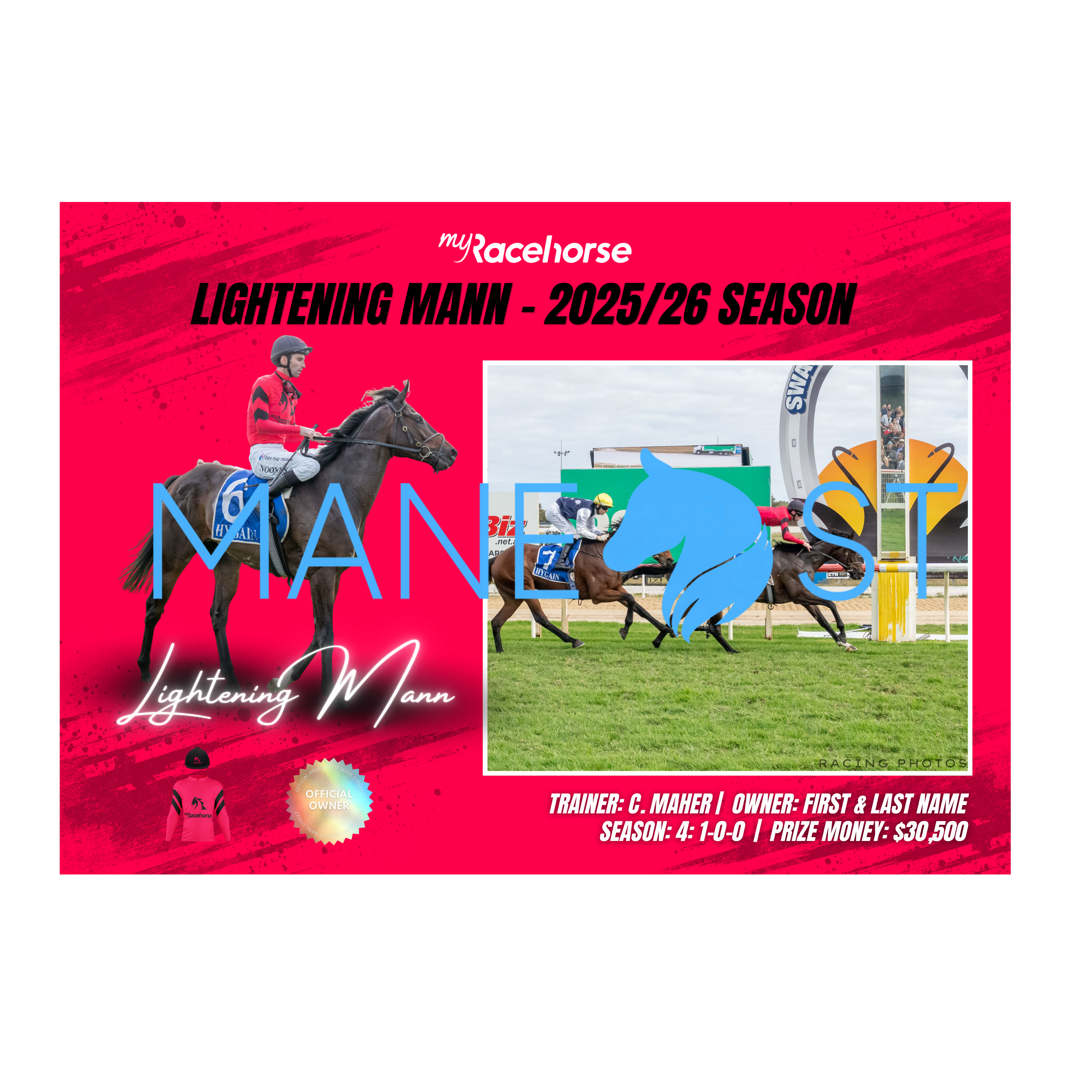 Lightening Mann - 2025/26 Season Print