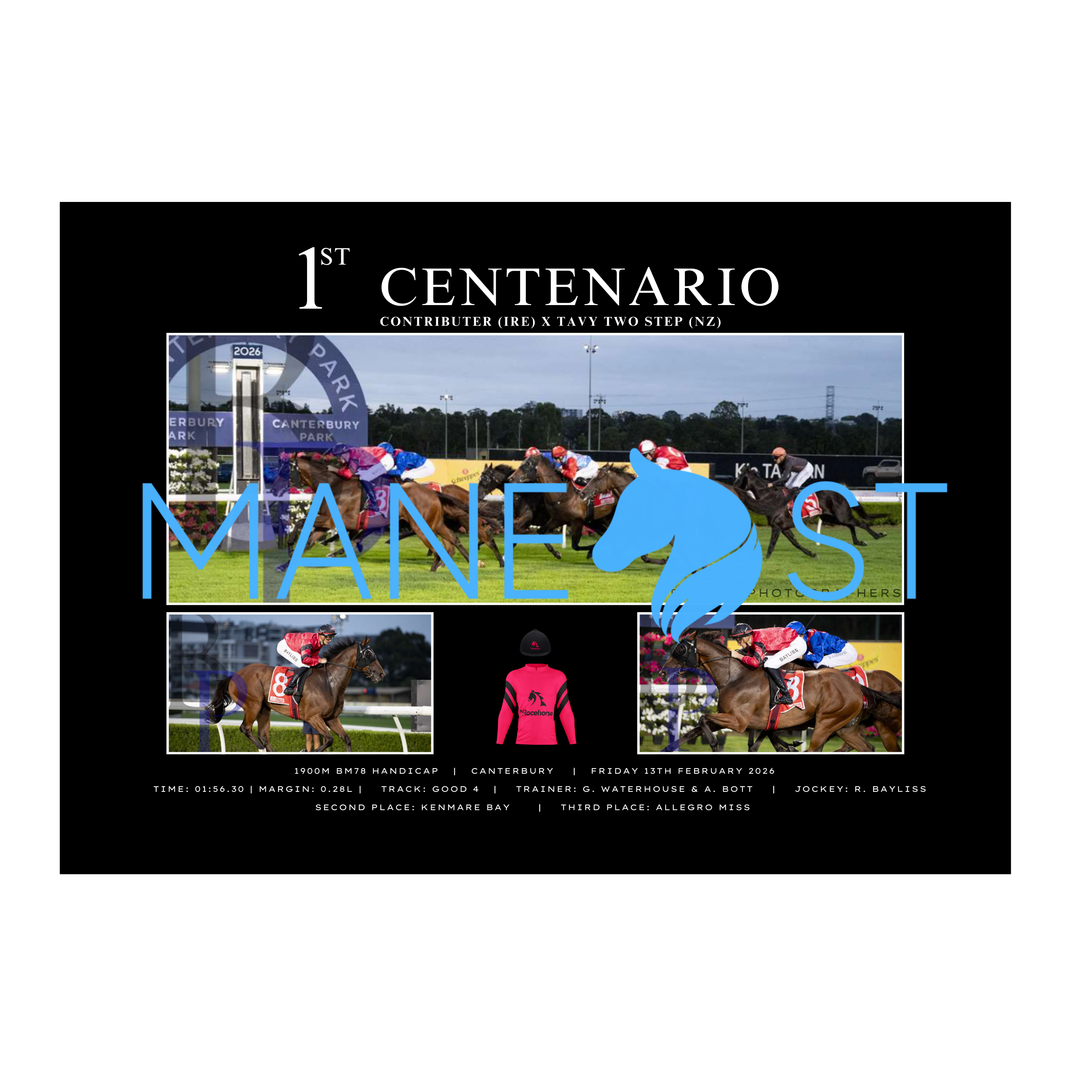 Centenario Canterbury Feb 2026 - Personalised