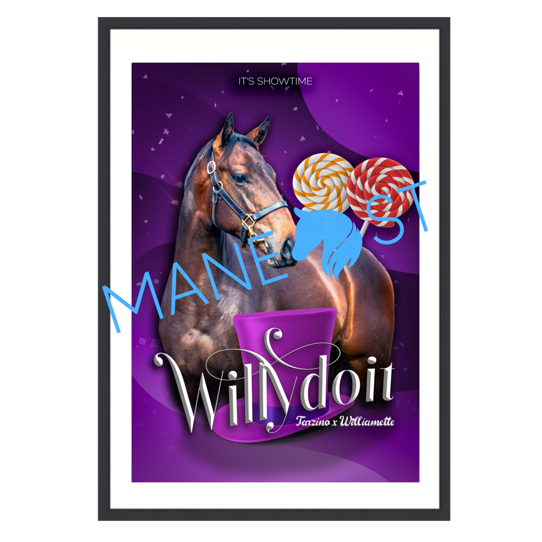 Willydoit It's Showtime Framed Poster