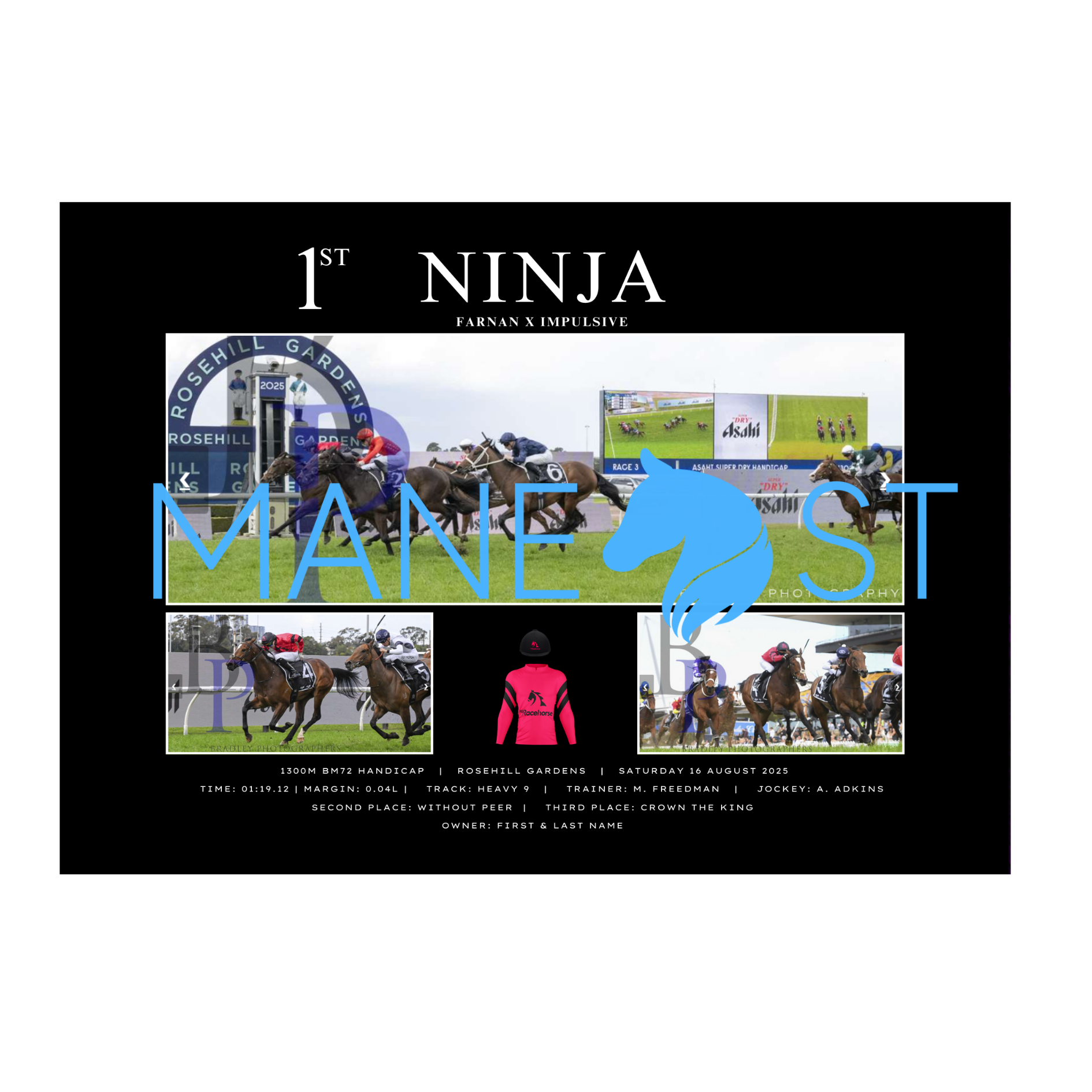 Ninja Rosehill August 2025 - Personalised