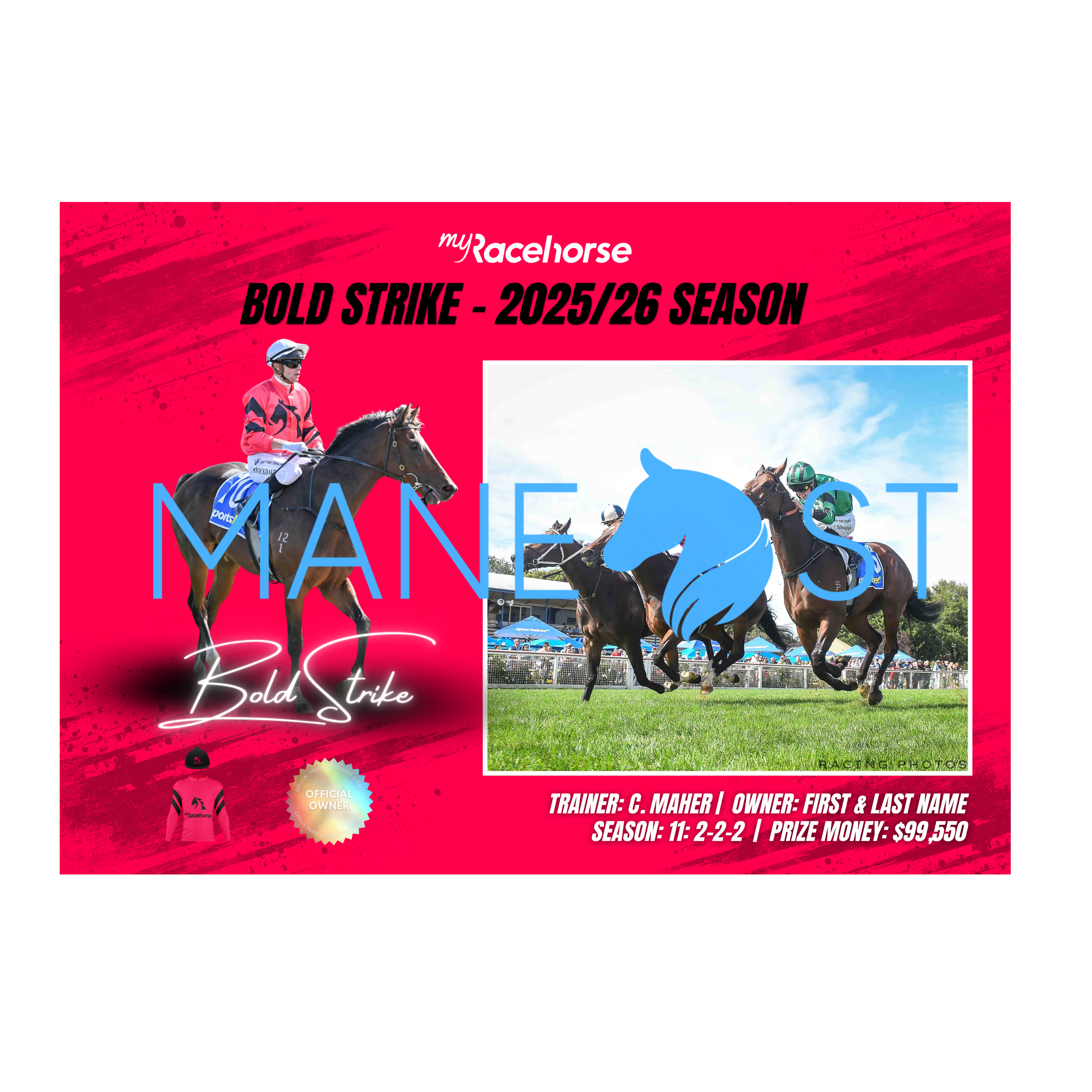 Bold Strike - 2025/26 Season Print