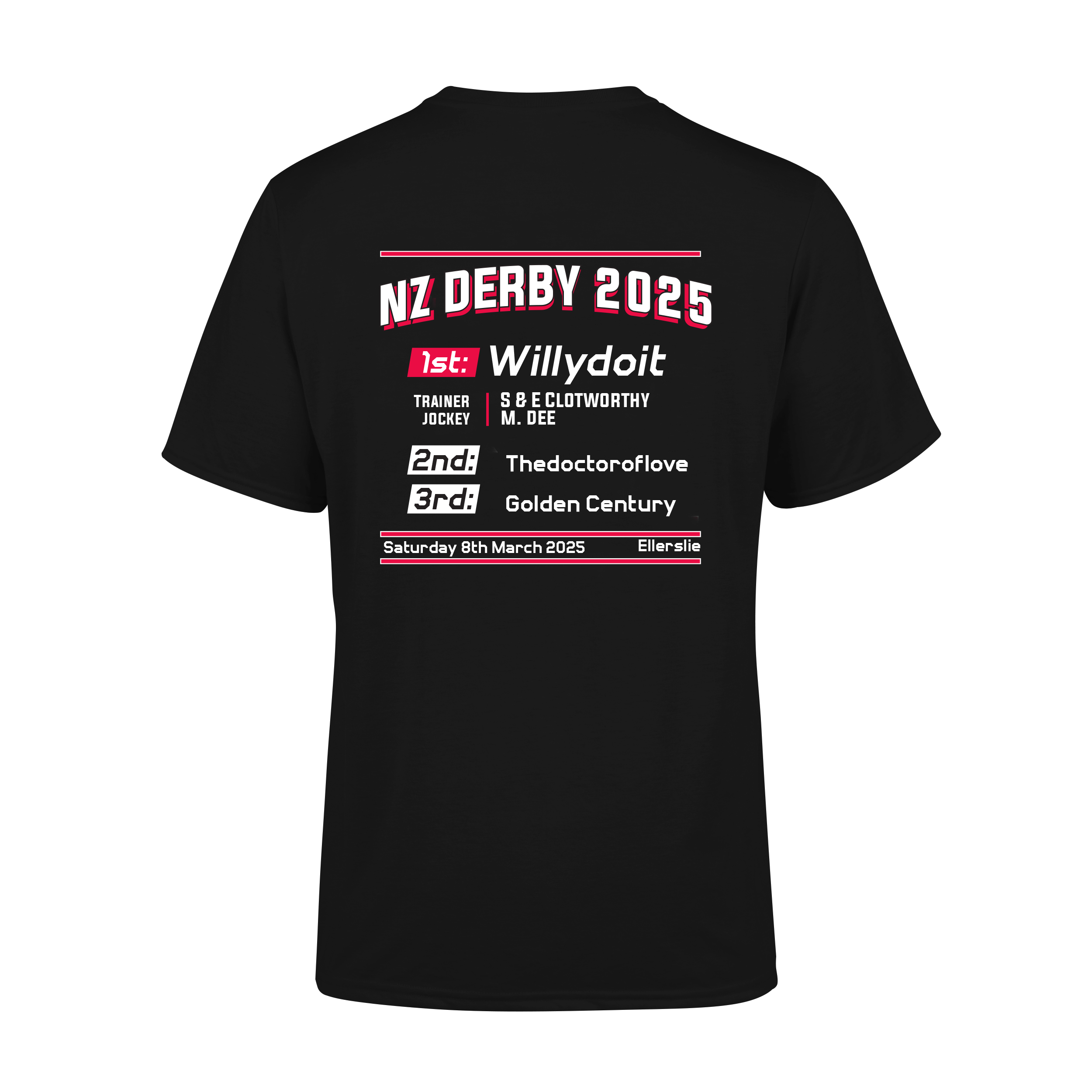 Willydoit Group 1 NZ Derby Winner T-Shirt