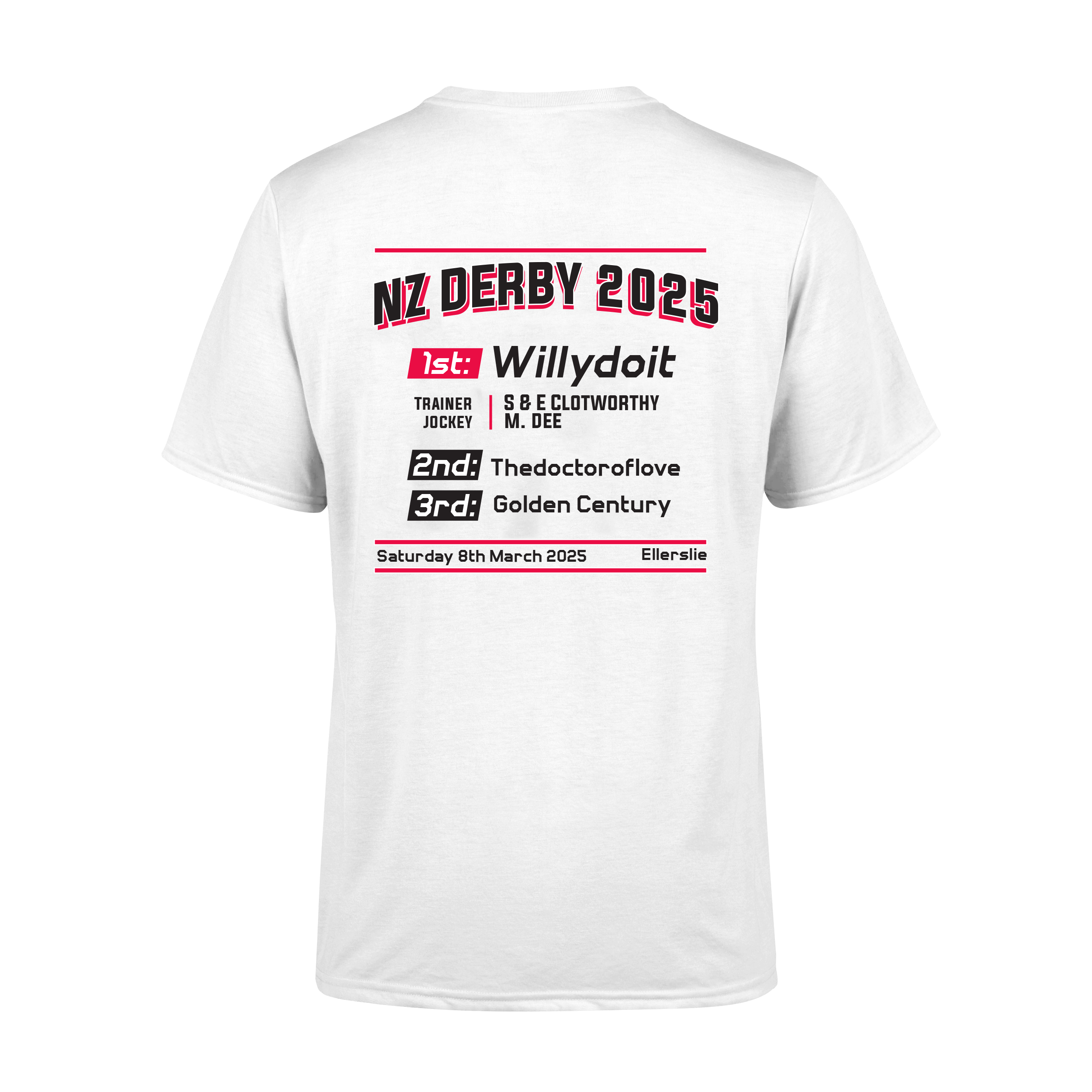 Willydoit Group 1 NZ Derby Winner T-Shirt