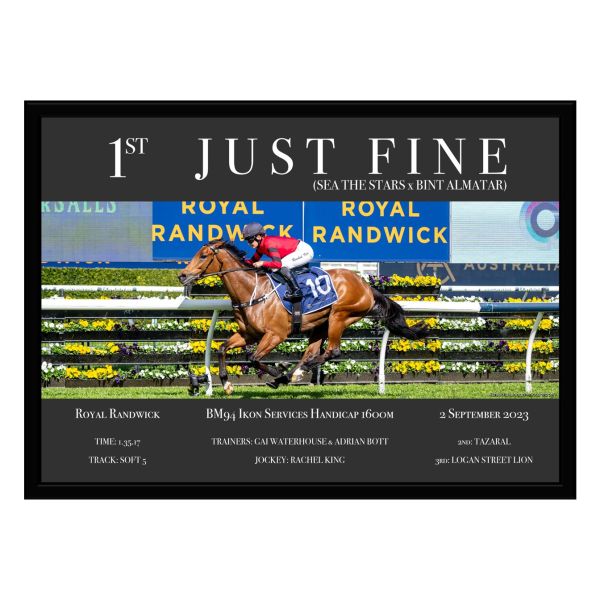 Just Fine Royal Randwick BM94 Race Win Photo